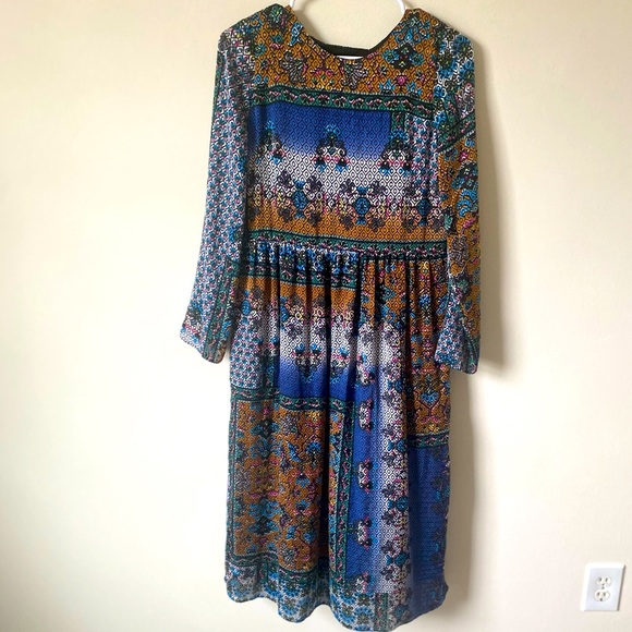 Zara Long Sleeve Maxi Dress - Picture 3 of 9